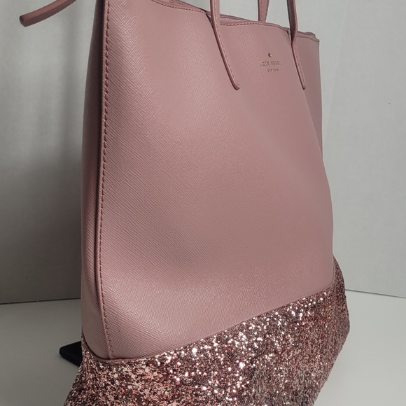 Kate Spade Pink Glitter Tote Bag - Picture 3 of 16
